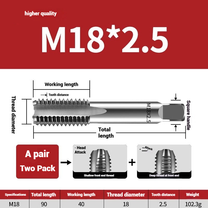 1086-Hand taps tapping tools tapping screws tapping set hand screws alloy steel m2m4m5m8m20 Shandong Denso Pricision Tools Co.,Ltd.